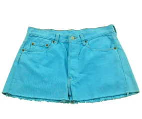 90s Baby Blue Denim Mini Skirt - 10