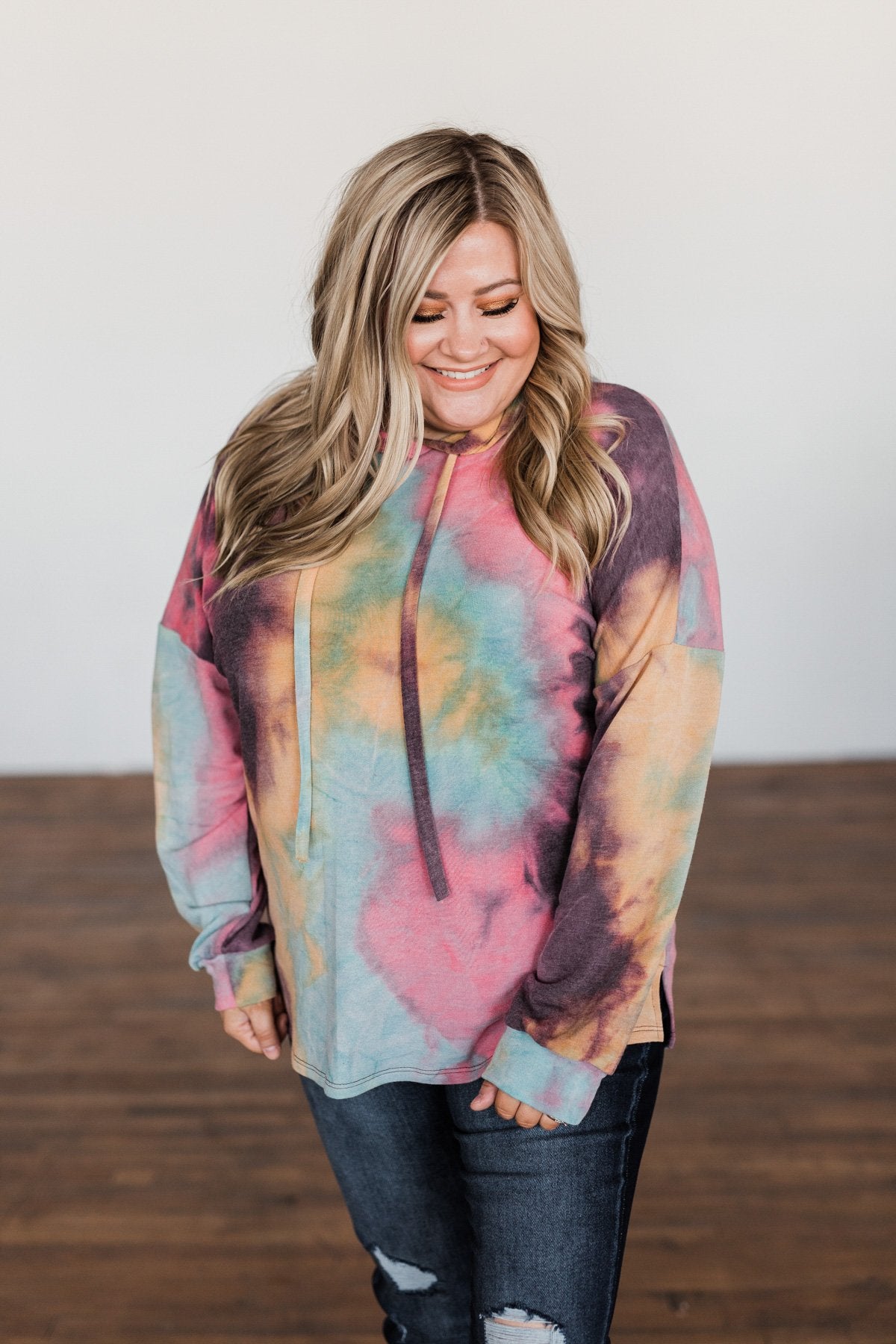 A Colorful Life Tie Dye Hoodie- Multi-Color