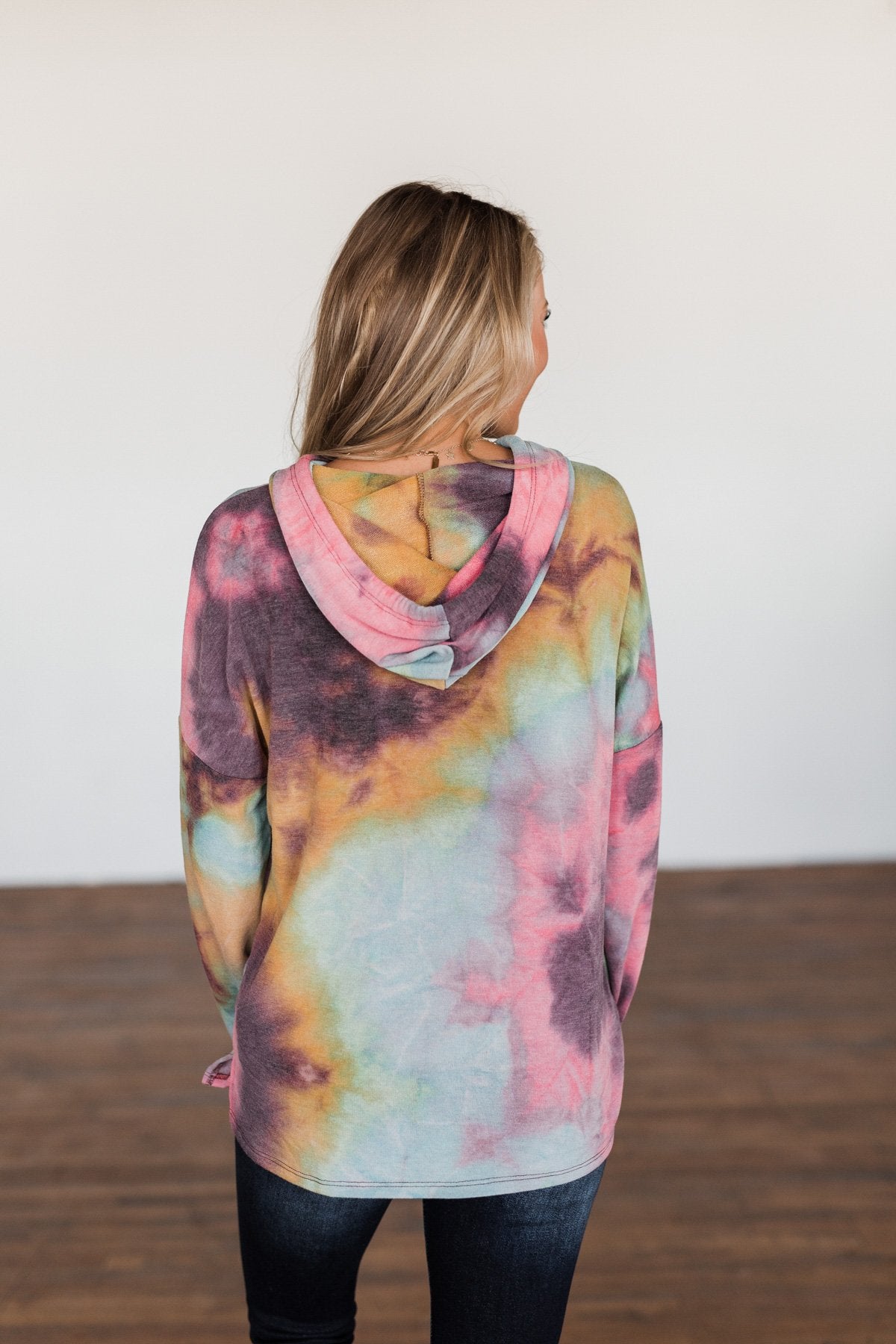 A Colorful Life Tie Dye Hoodie- Multi-Color