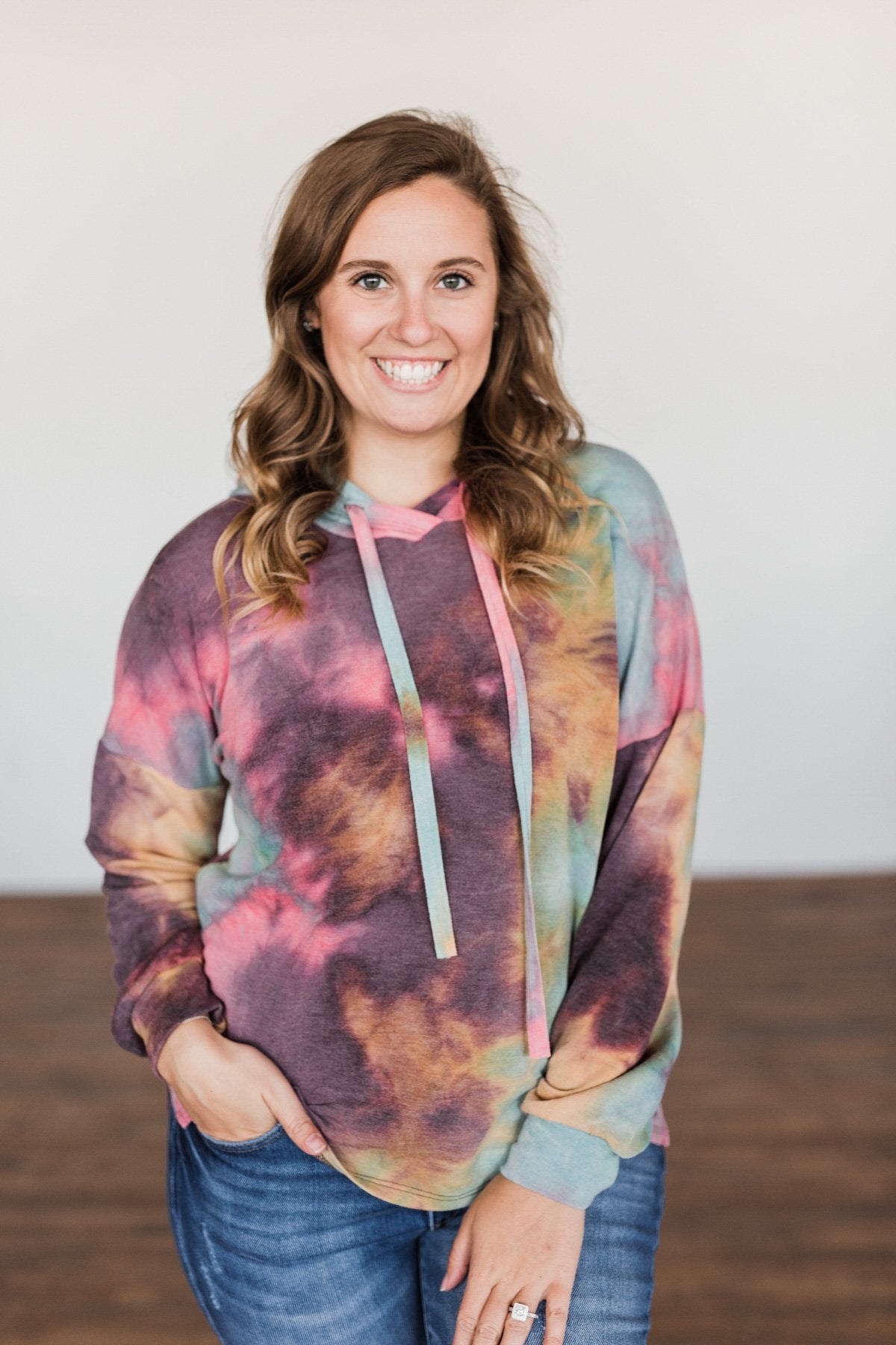 A Colorful Life Tie Dye Hoodie- Multi-Color