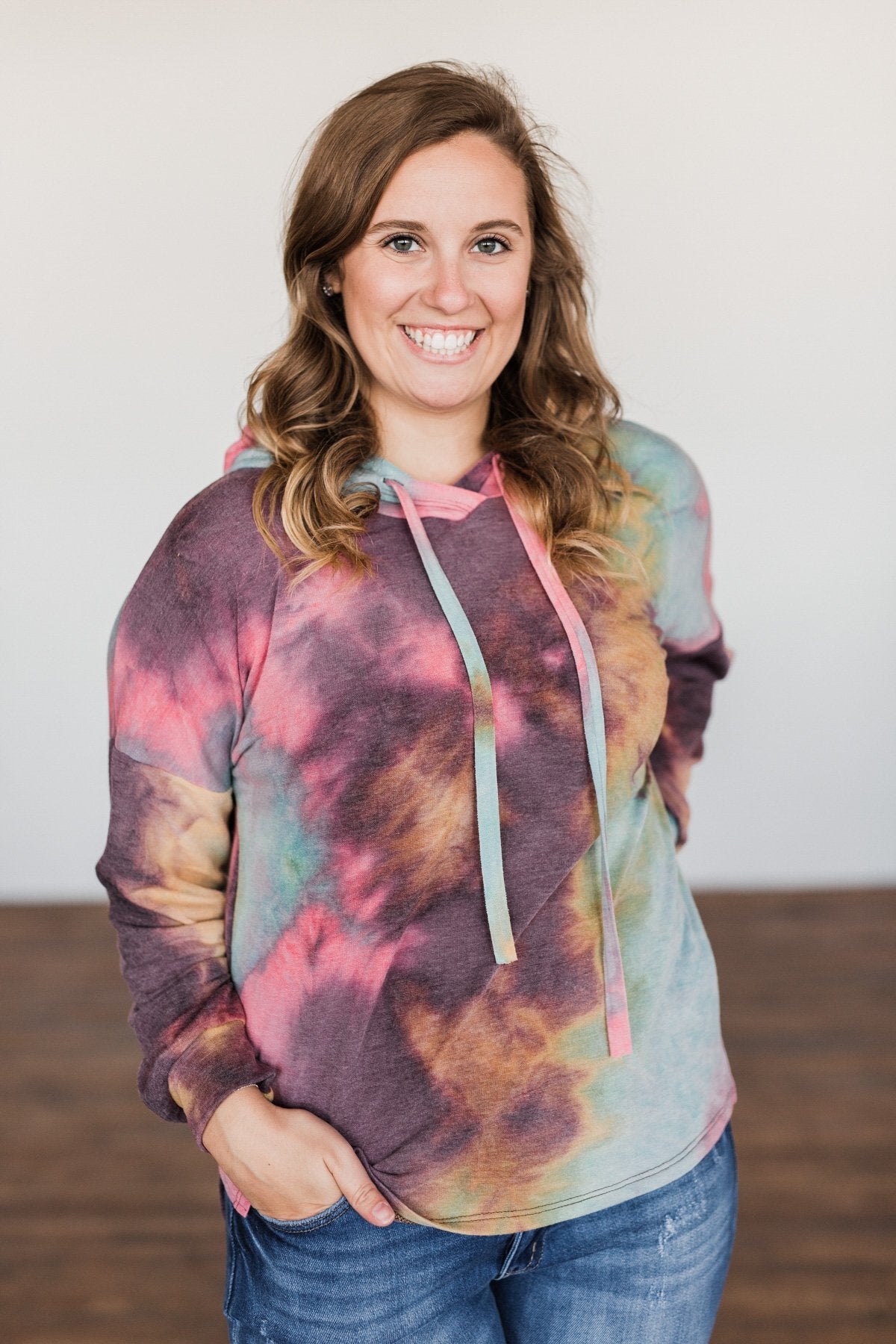 A Colorful Life Tie Dye Hoodie- Multi-Color