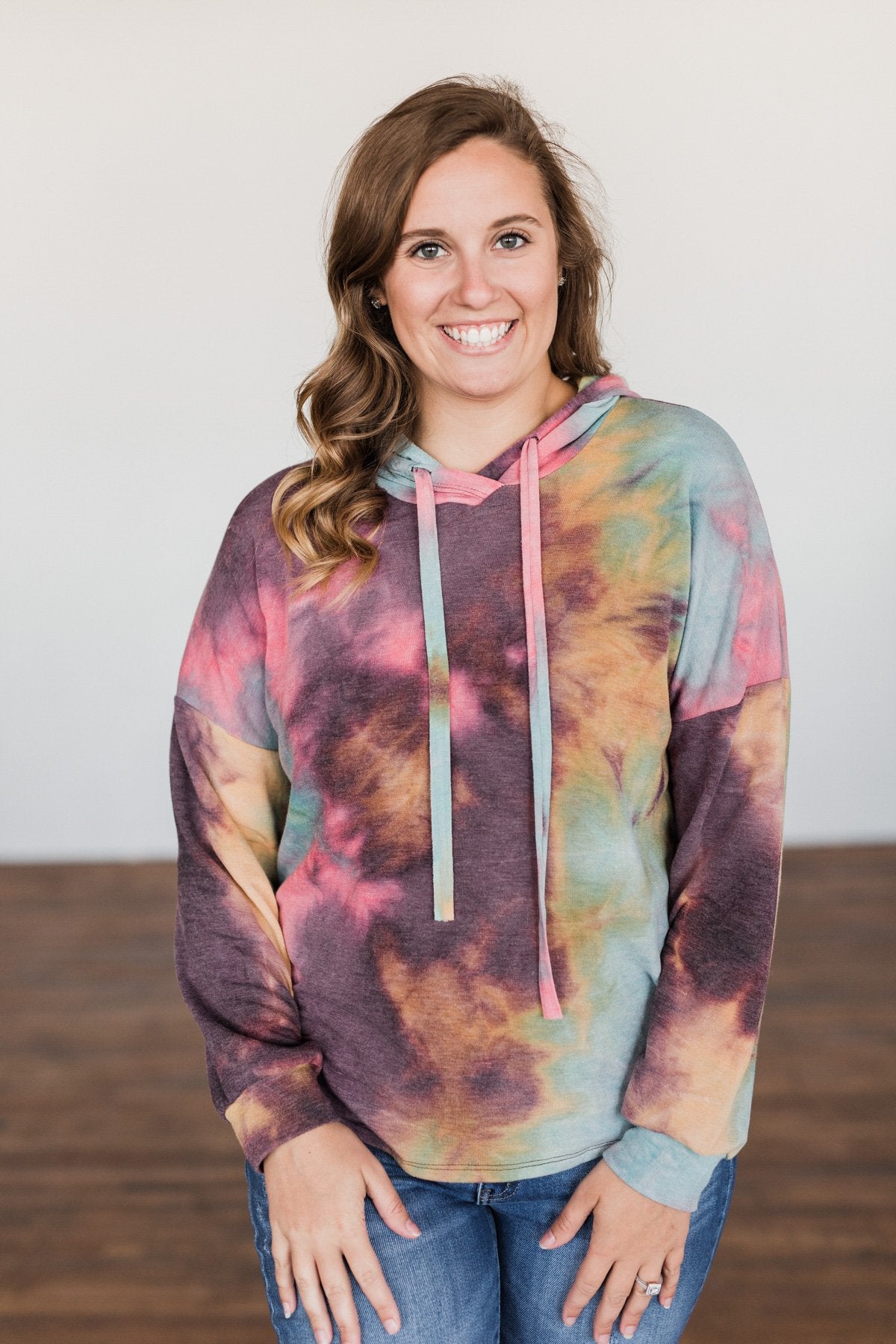 A Colorful Life Tie Dye Hoodie- Multi-Color