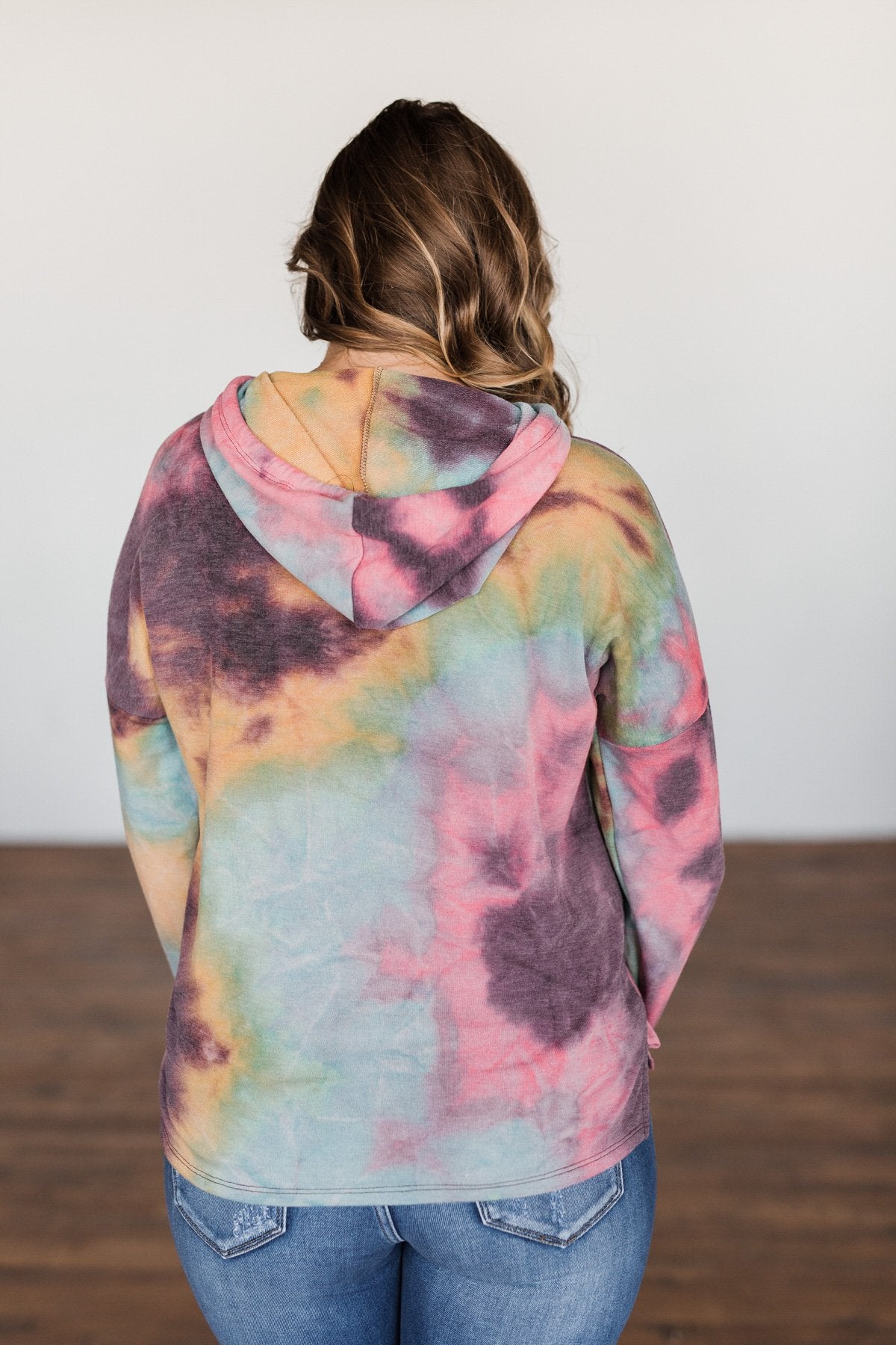 A Colorful Life Tie Dye Hoodie- Multi-Color