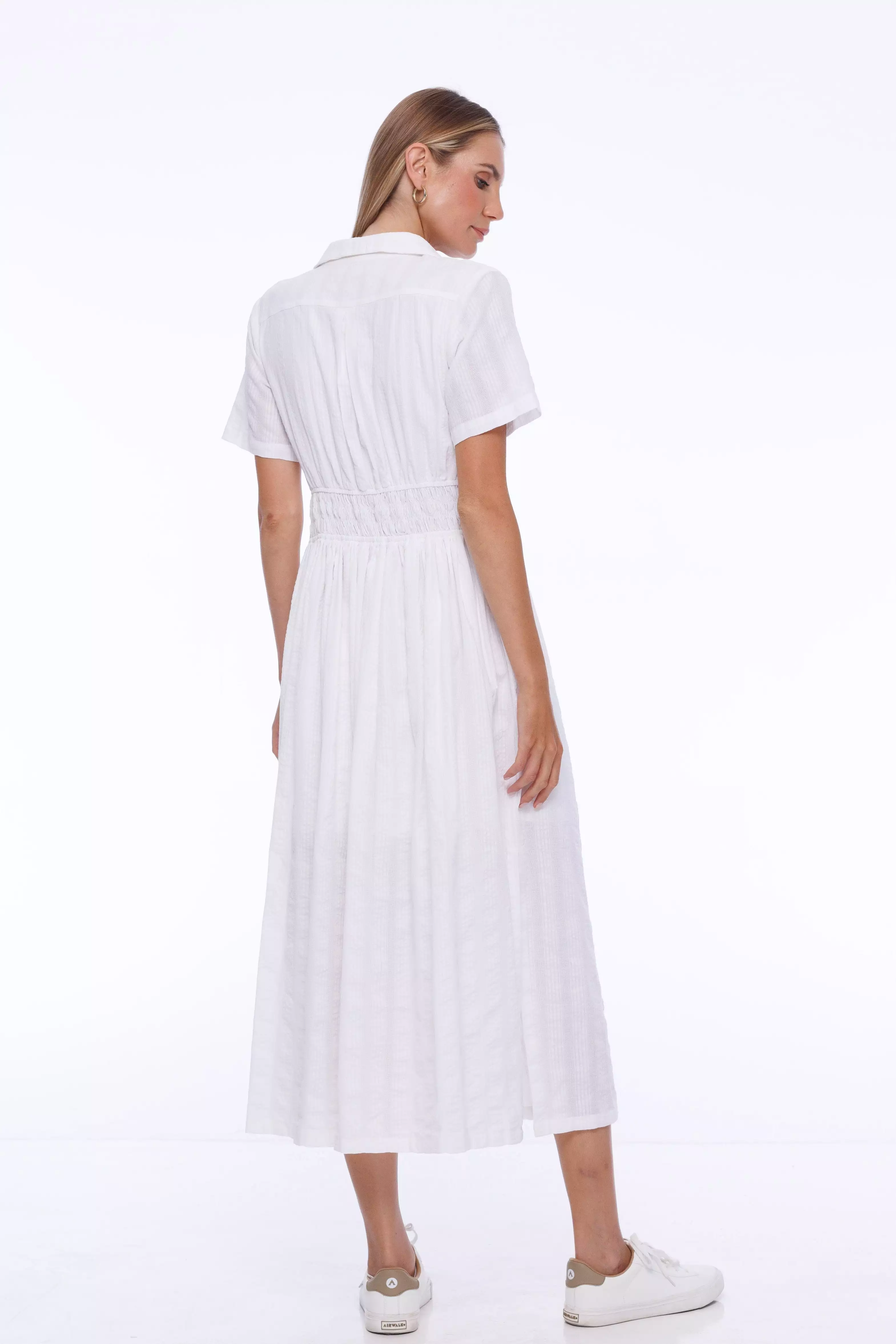 Adrienne Shirt Dress - White