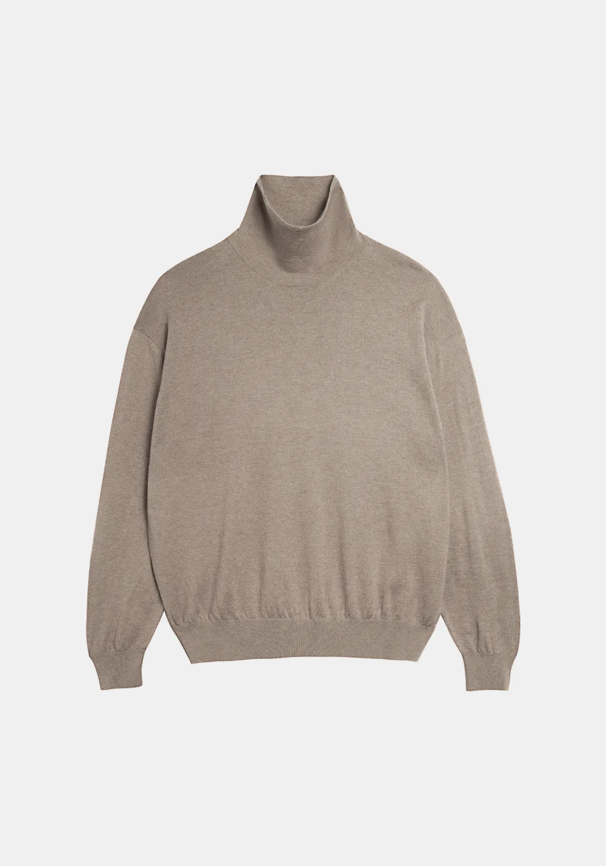 Amal Wool Cotton Turtleneck Top