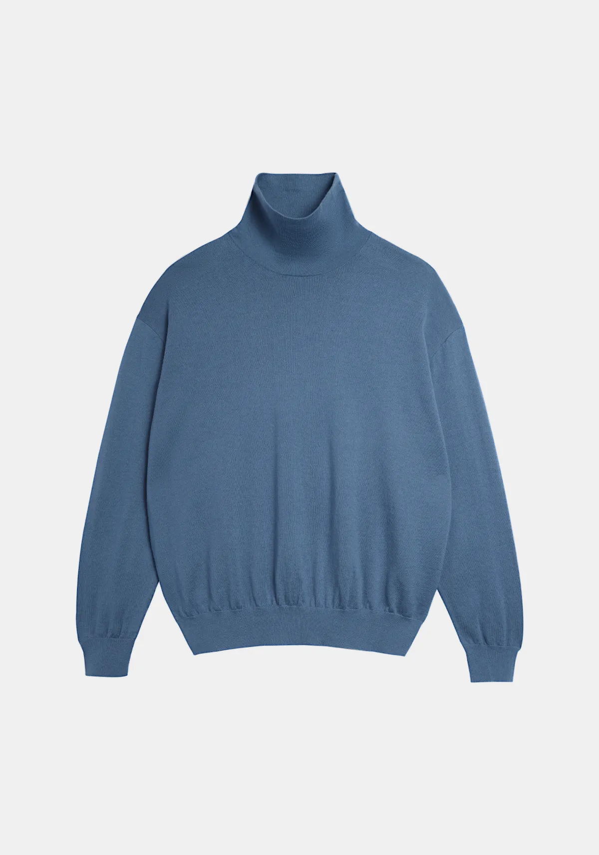 Amal Wool Cotton Turtleneck Top