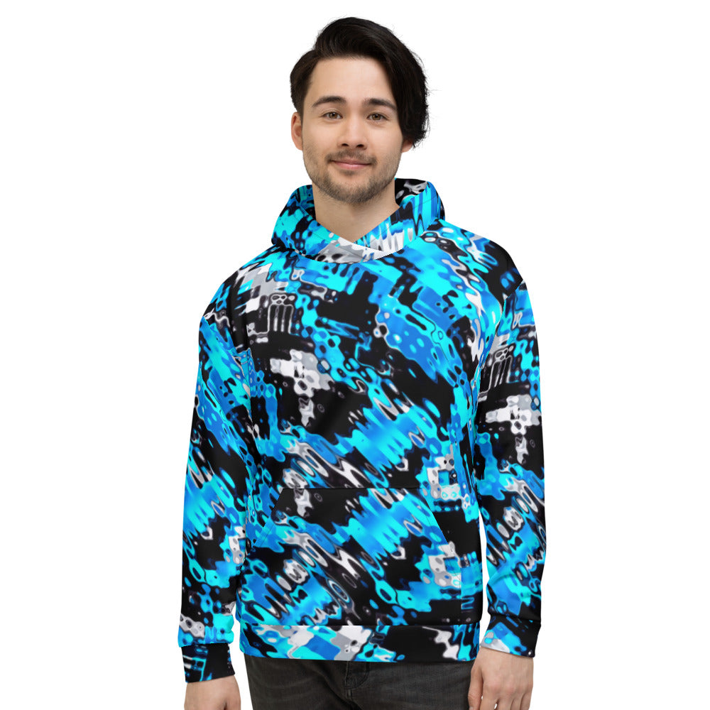 Aqua Rave Pullover Hoodie