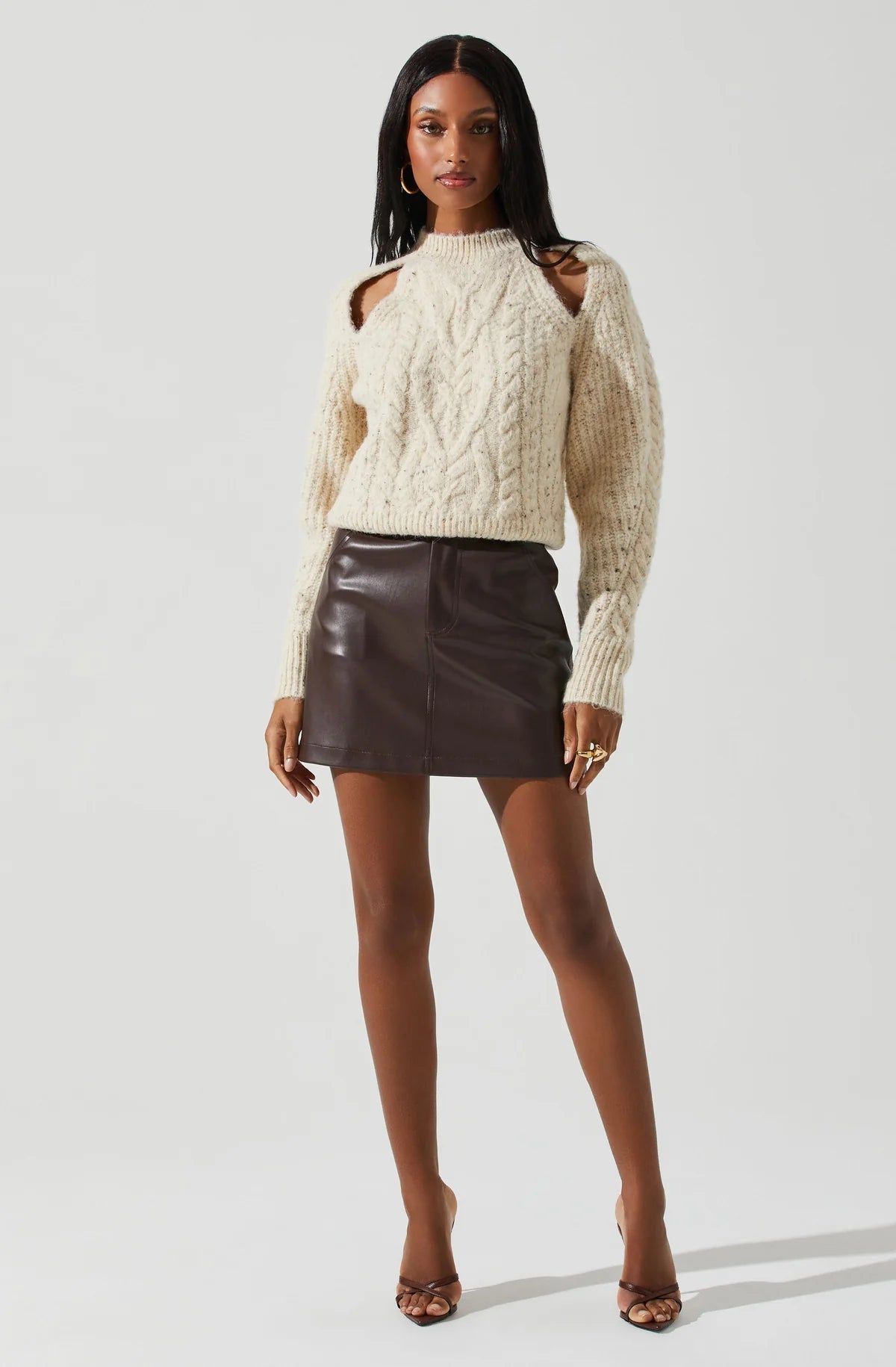 ASTR Natalie Sweater in Cream