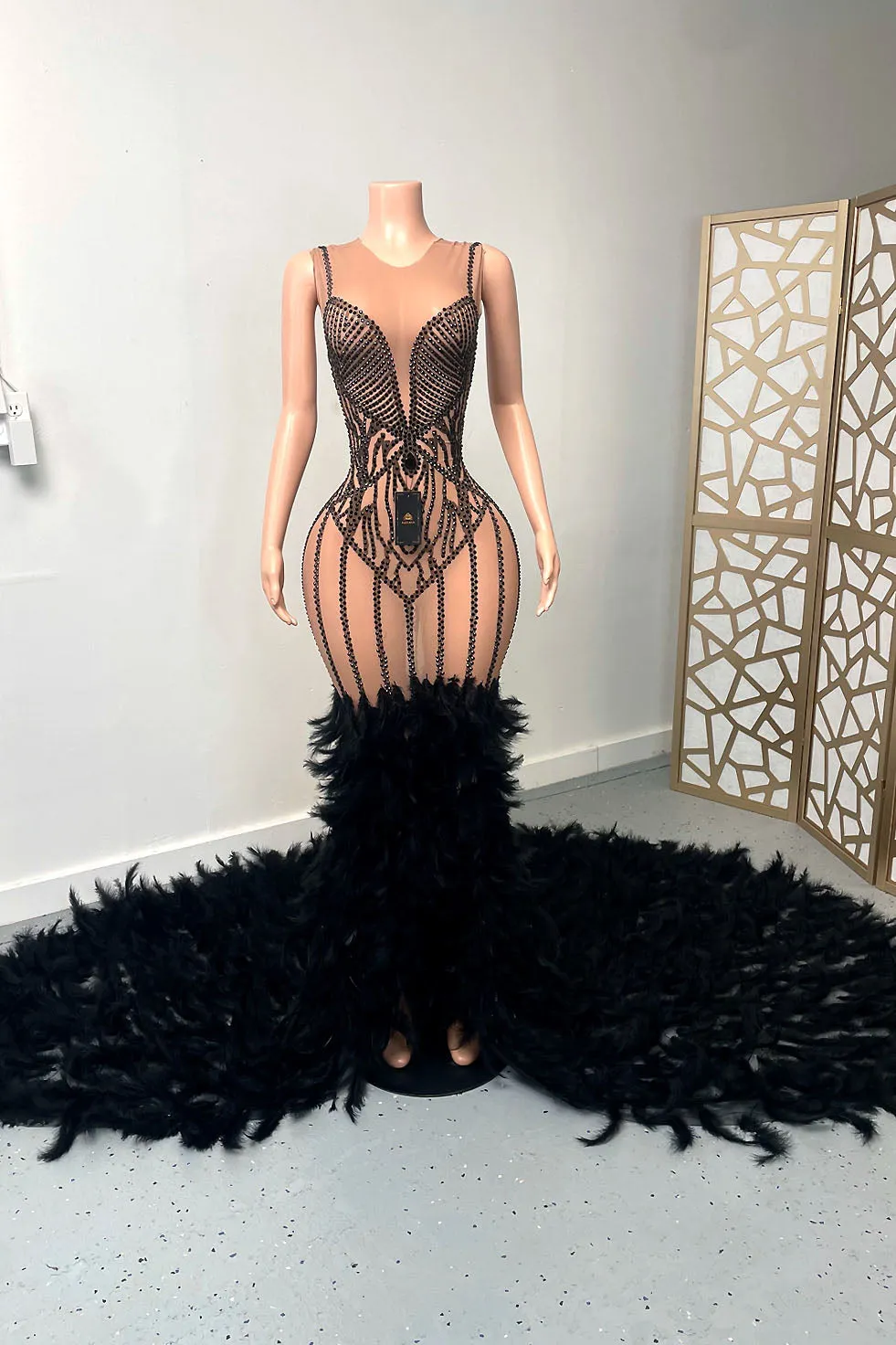 Avalynn Feather Dress