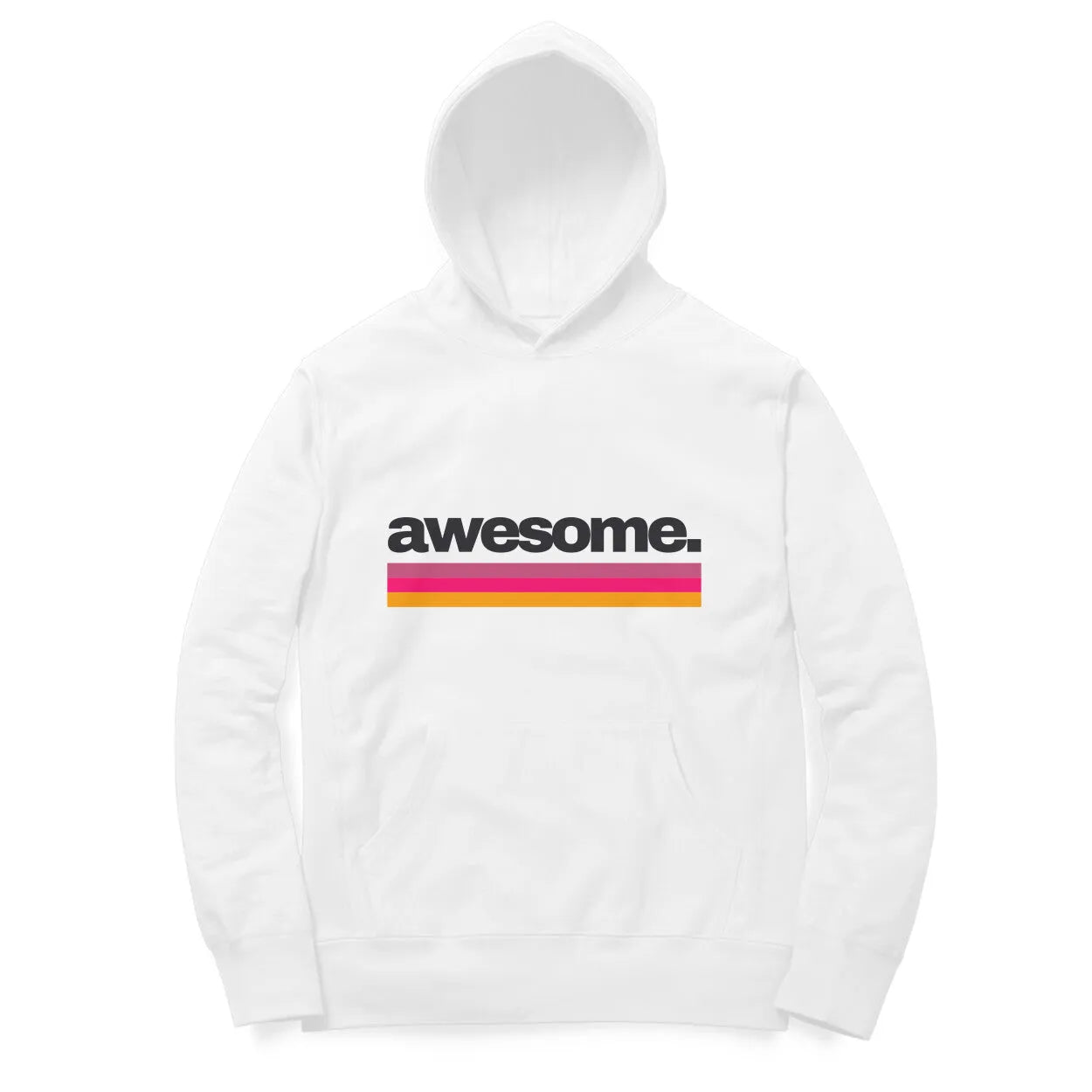 Awesome Oversized Unisex Typographic Print Cotton Hoodie For Men and Women