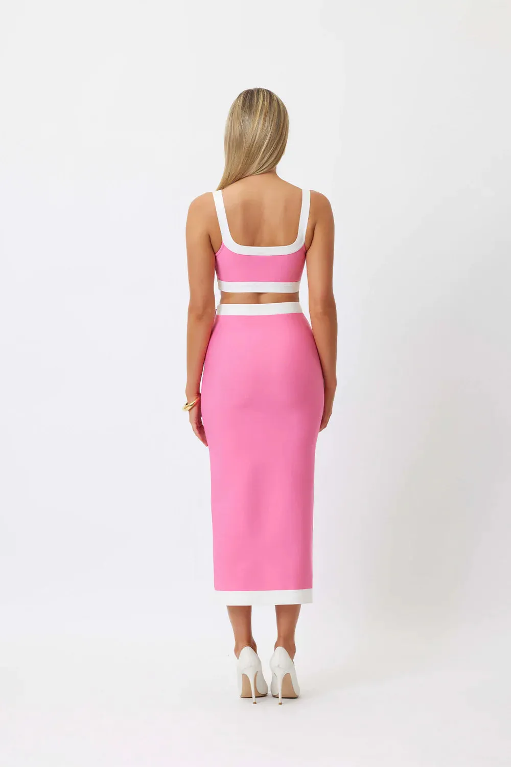 Bianca & Bridgett Phoebe Midi Skirt - Pink