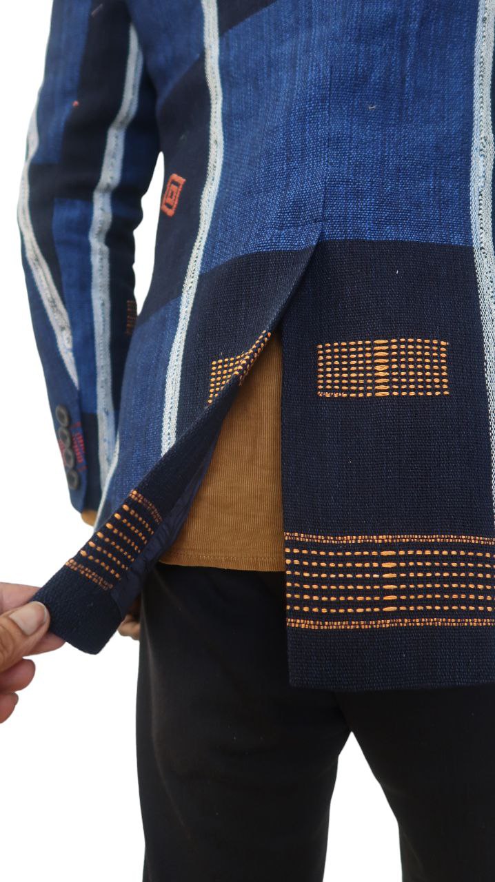 Blazer Homme Pagne Africain Senoufo - légance, authenticité et Histoire