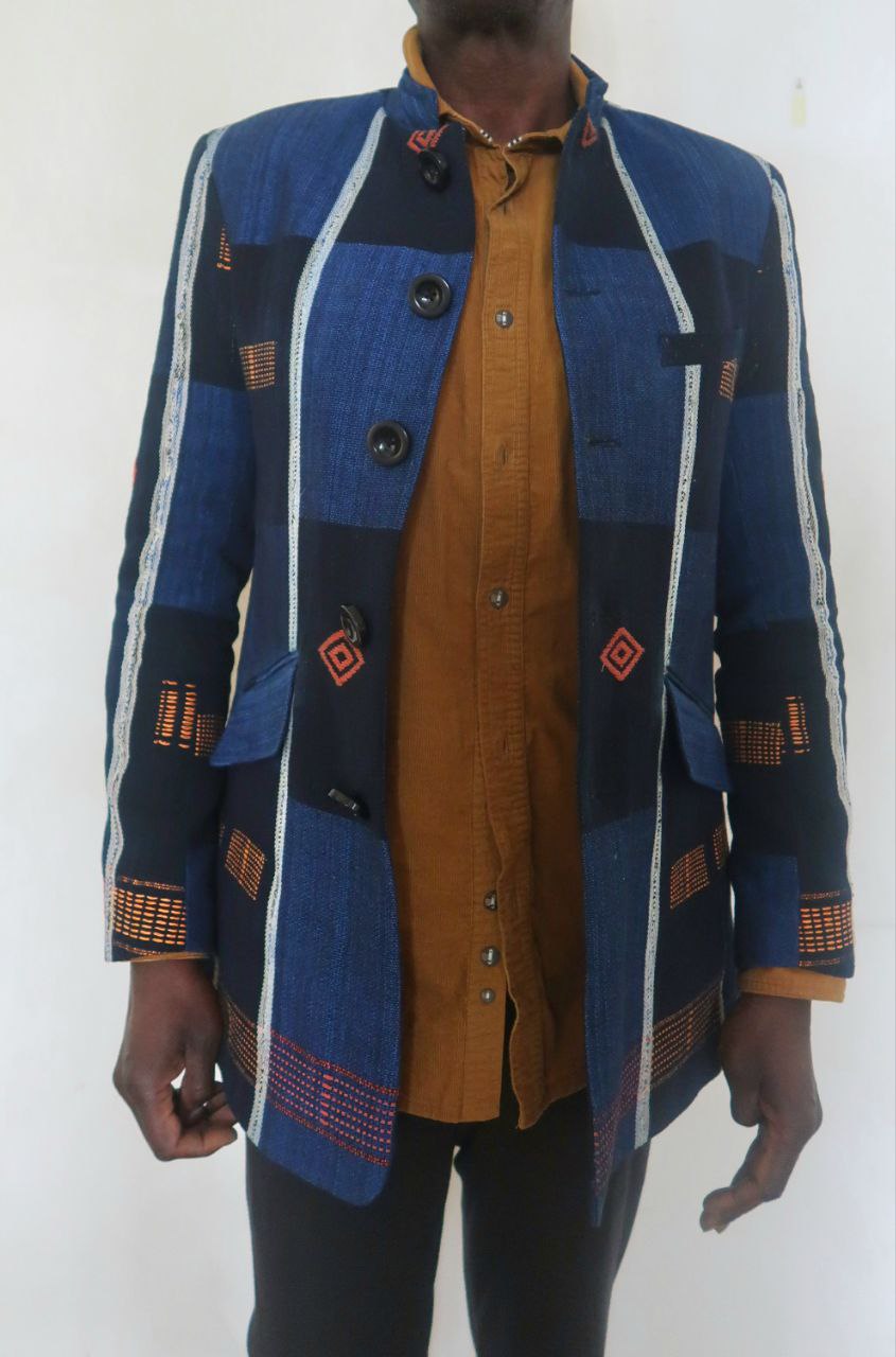 Blazer Homme Pagne Africain Senoufo - légance, authenticité et Histoire