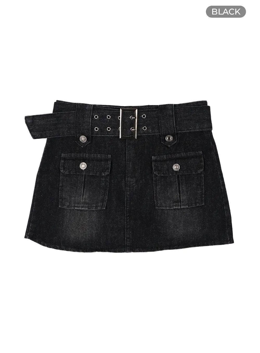 Buckle Cargo Mini Skirt CF426