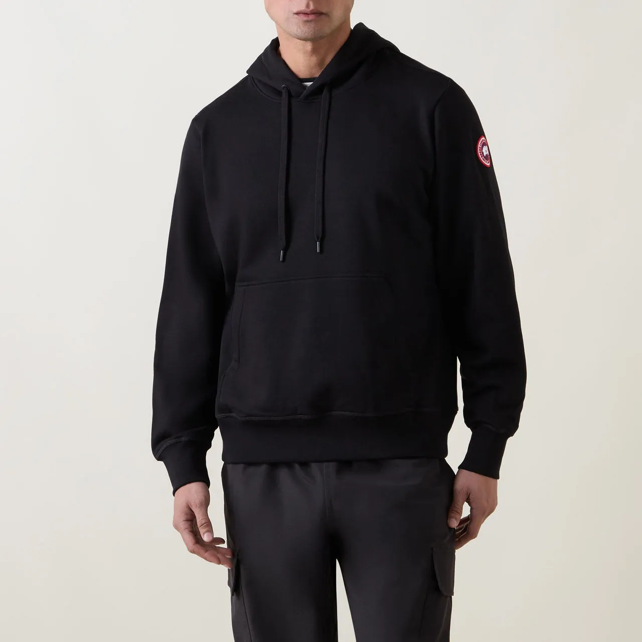 CANADA GOOSE Huron Logo Hoodie - Black