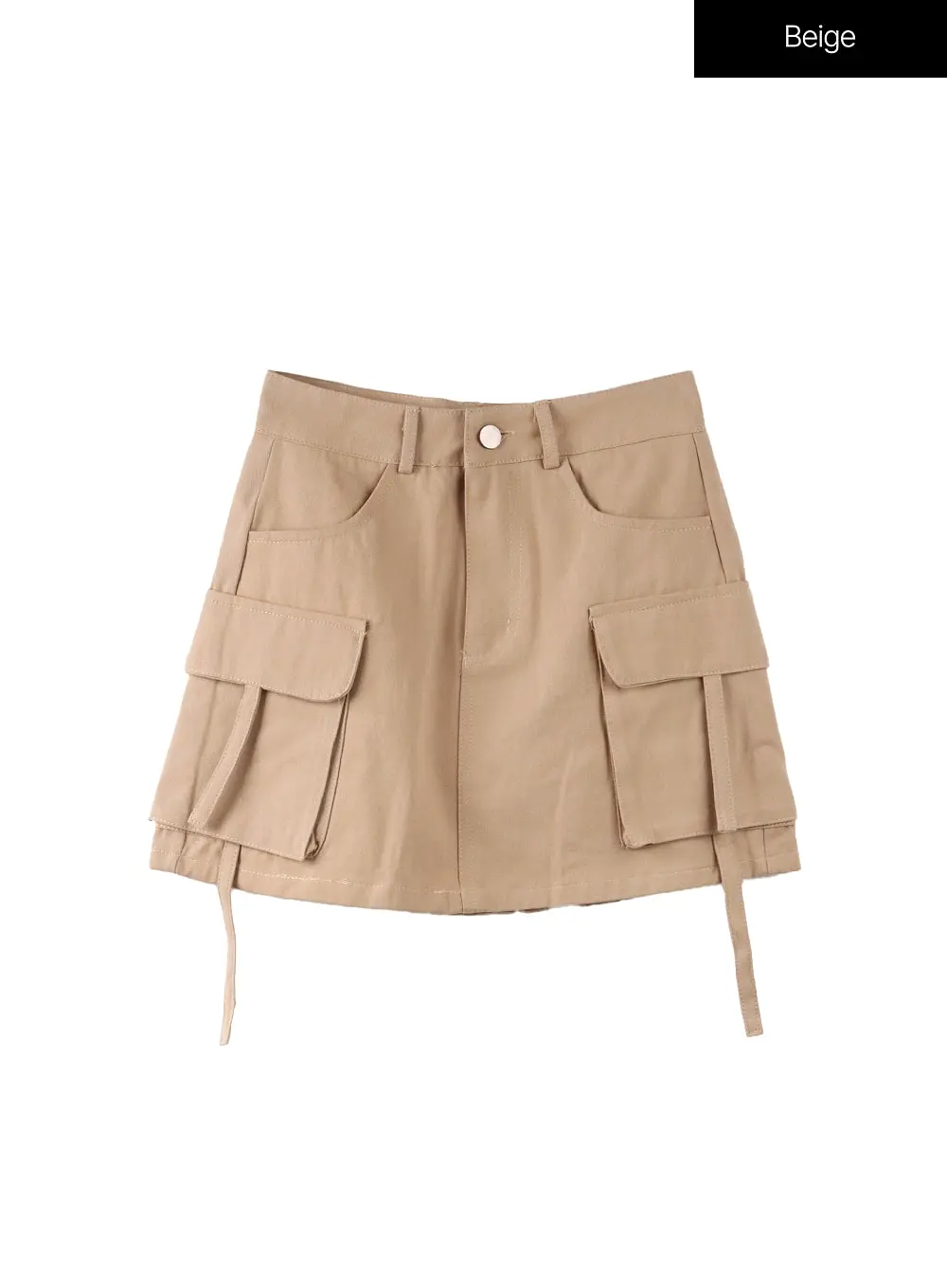 Cargo Pocket Strap Mini Skirt OF408