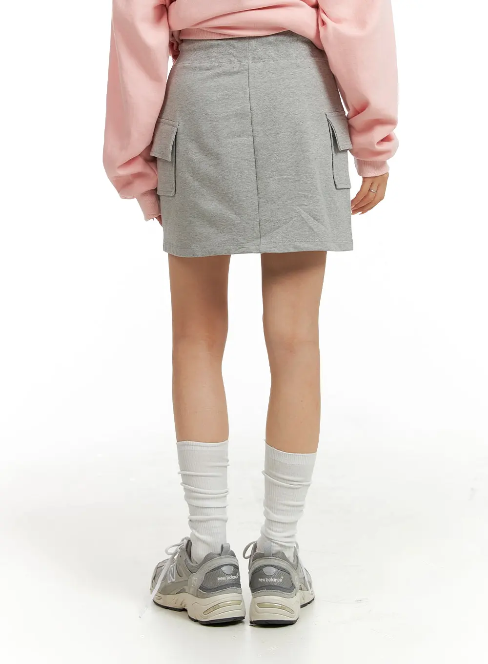 Cargo Sweat Mini Skirt CF415