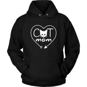 Cat Mom Heart Arrow Hoodie Sweatshirt