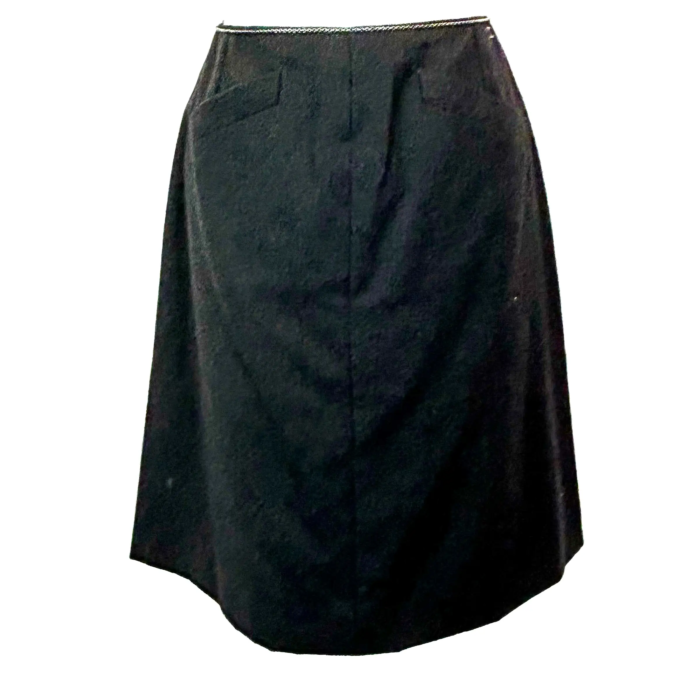 Chanel Charcoal Wool & Cashmere Midi Skirt XS/S