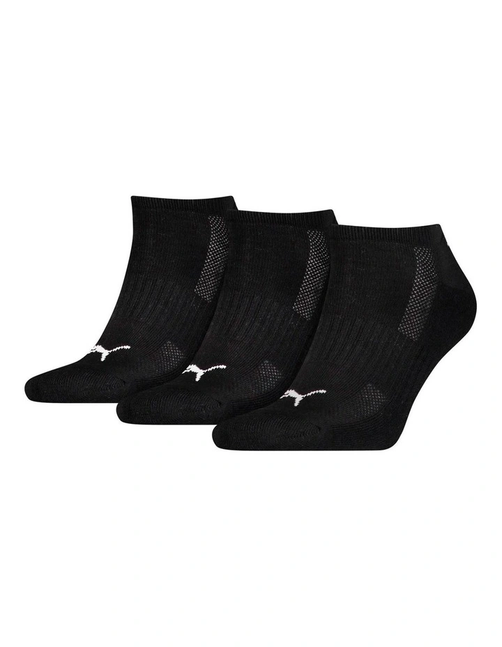 Cushioned Sneaker Socks 3 Piece in Black