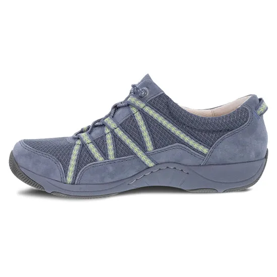 Dansko Harlyn: Blue Suede Sneaker 