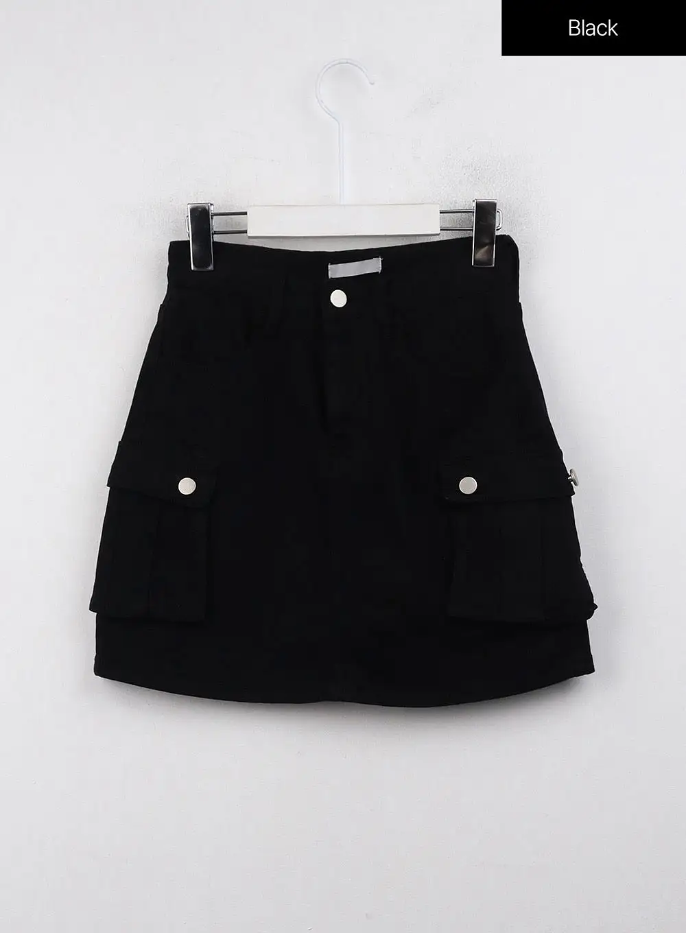 Denim High Waist Cargo Mini Skirt OJ415