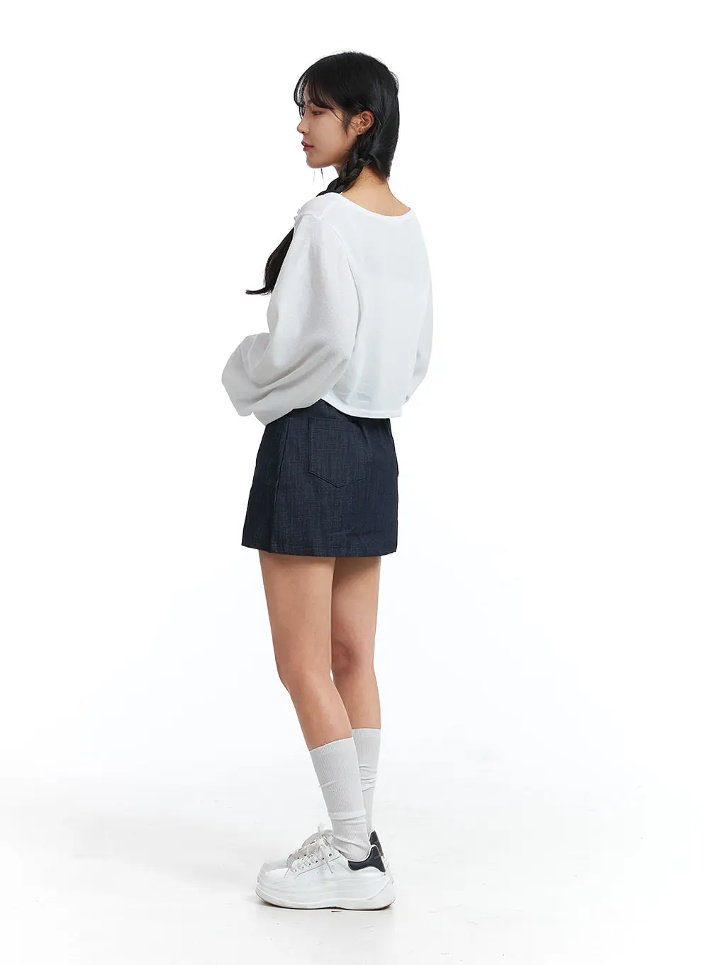 Denim Mini Skirt OJ426