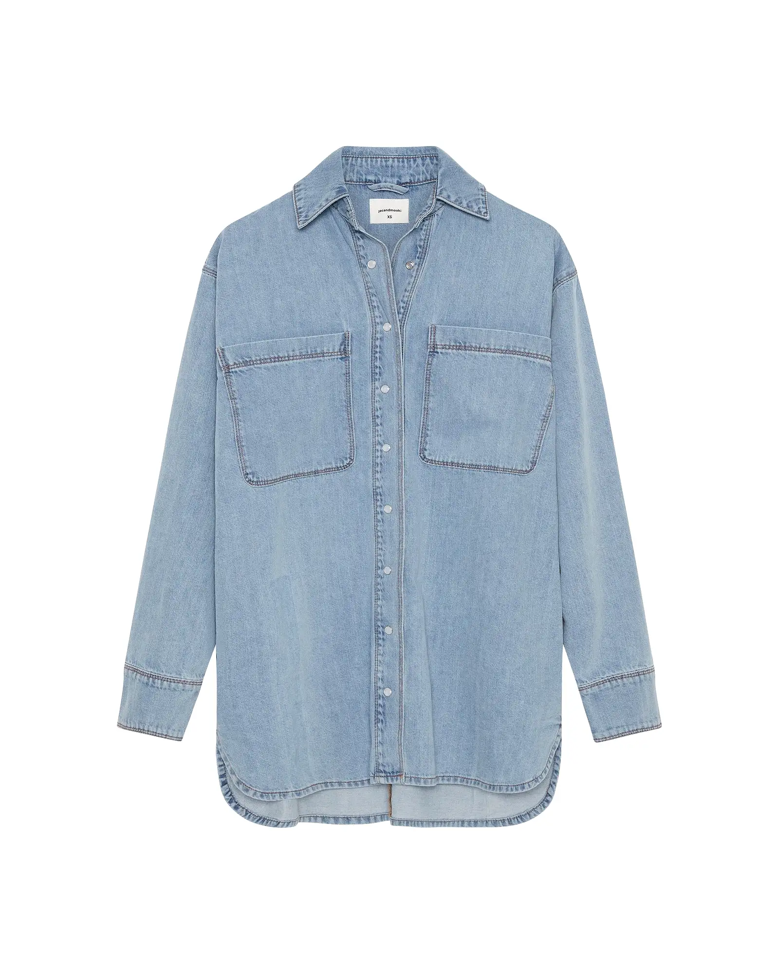 DENIM SHIRT DRESS - FADED INDIGO