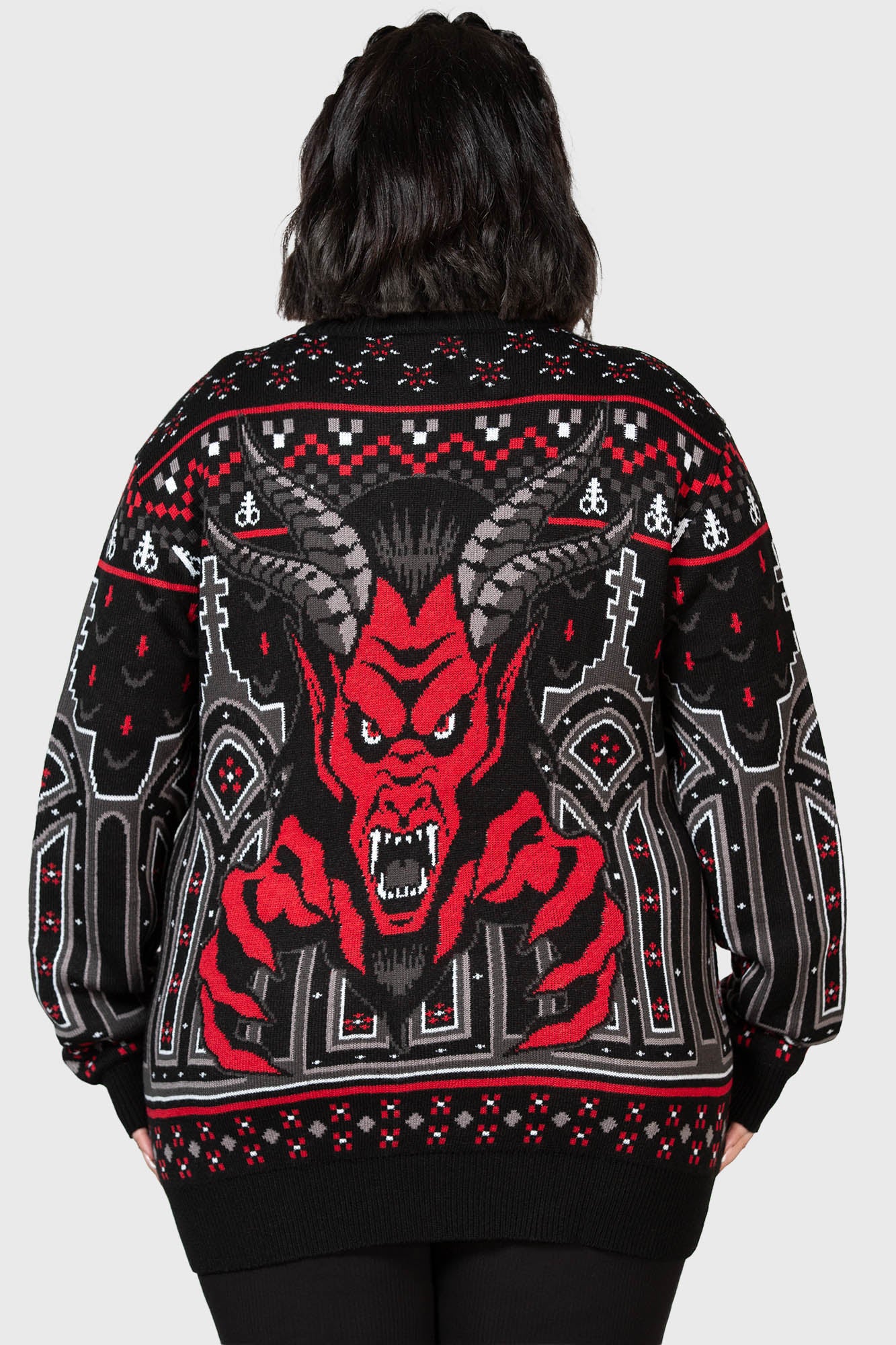 Devil On My Back Sweater [PLUS]