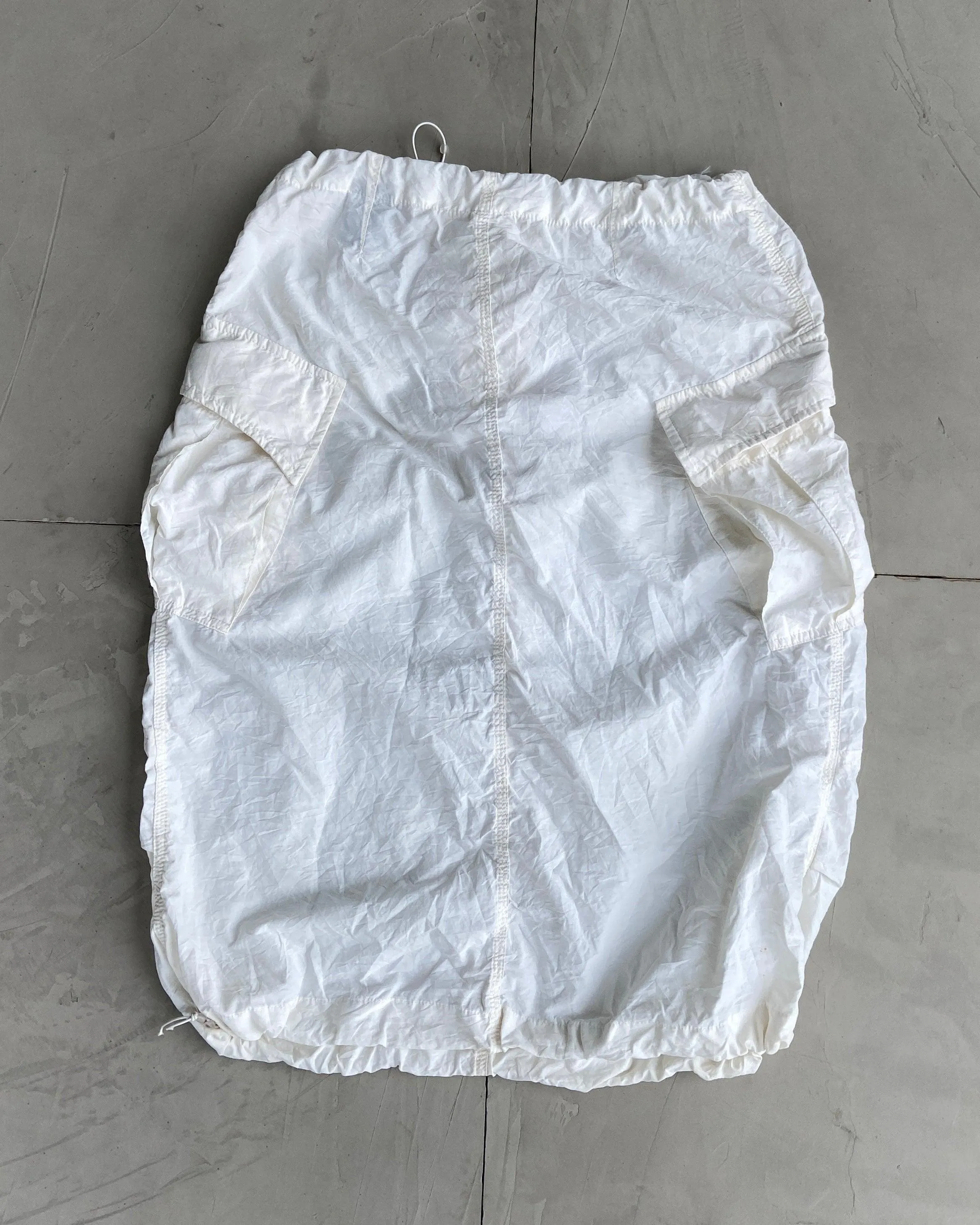 DIESEL 2000'S WHITE CARGO MIDI SKIRT - S