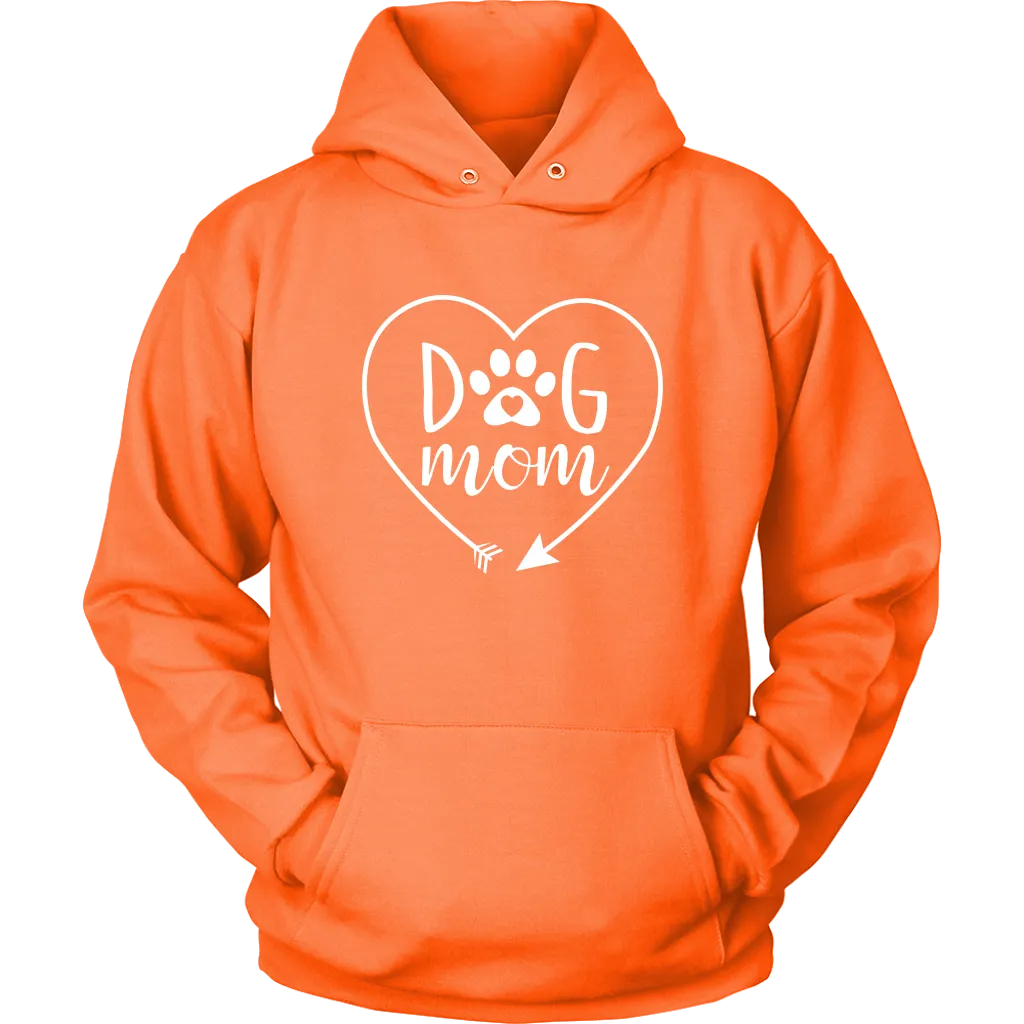 Dog Mom Heart Hoodie Sweatshirt