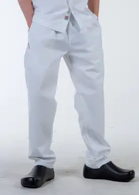 Drawstring Chef pants white color