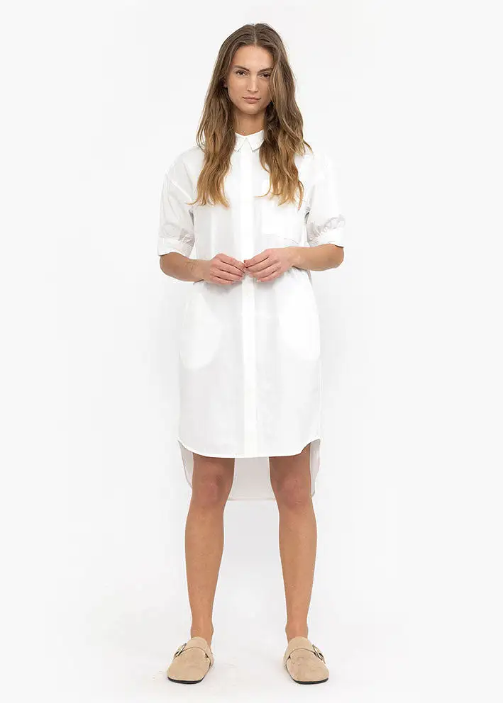 Esmé Studios Aya 2/4 Shirt Dress - Kjole - Snow White