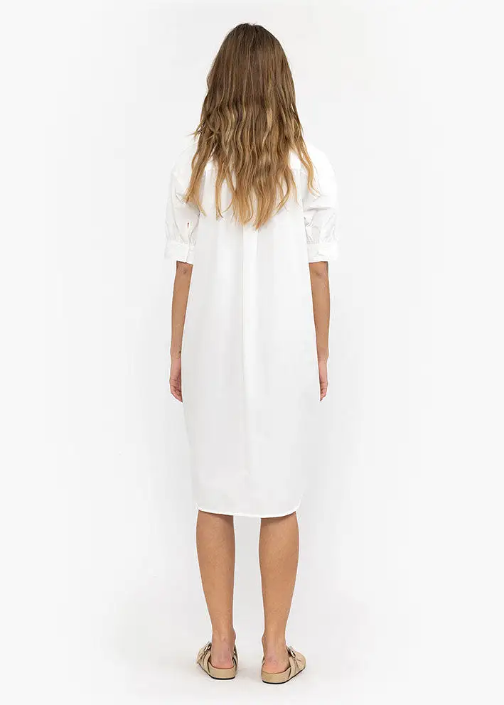 Esmé Studios Aya 2/4 Shirt Dress - Kjole - Snow White