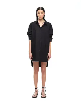 EVERYDAY SHIRT DRESS - BLACK