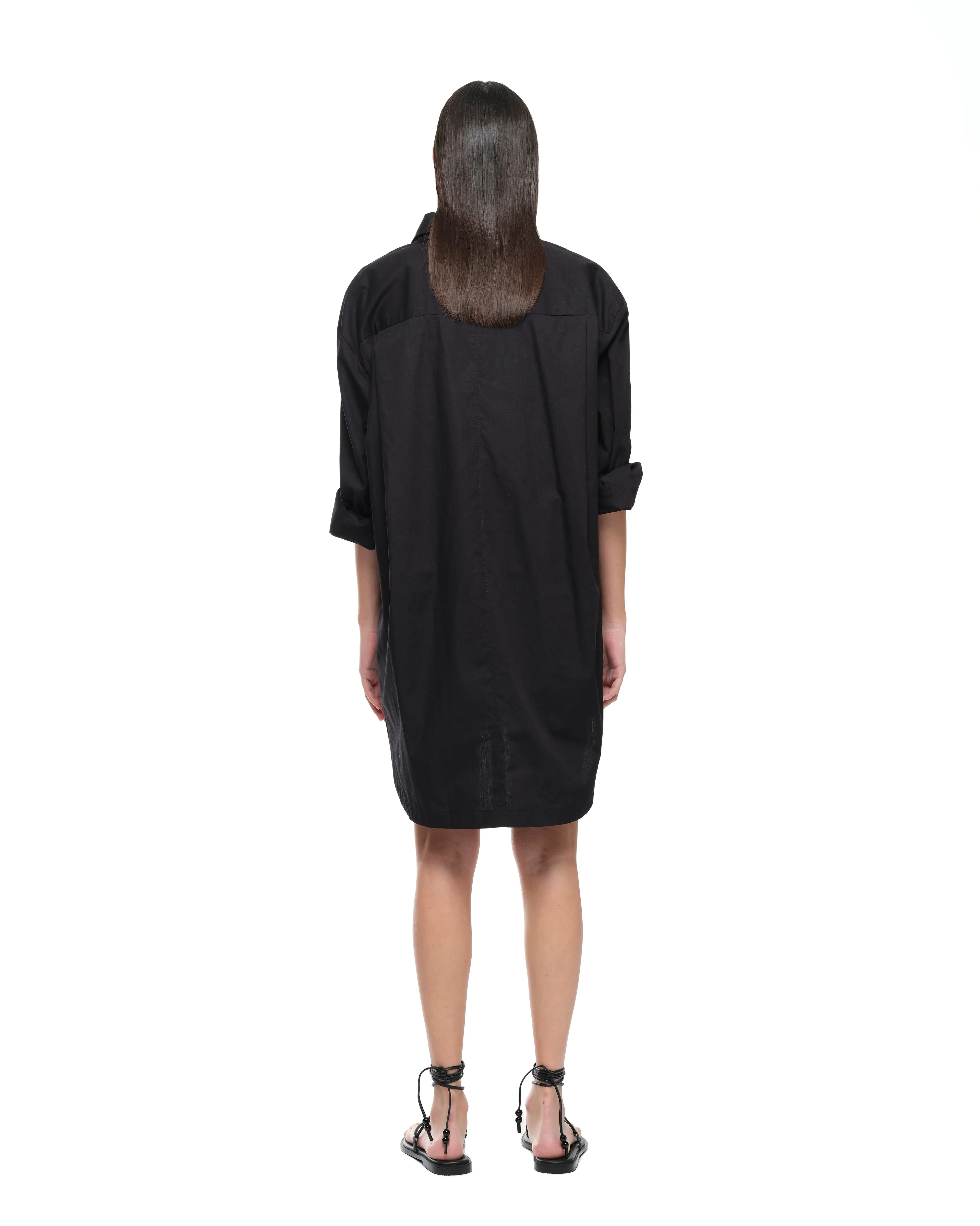 EVERYDAY SHIRT DRESS - BLACK