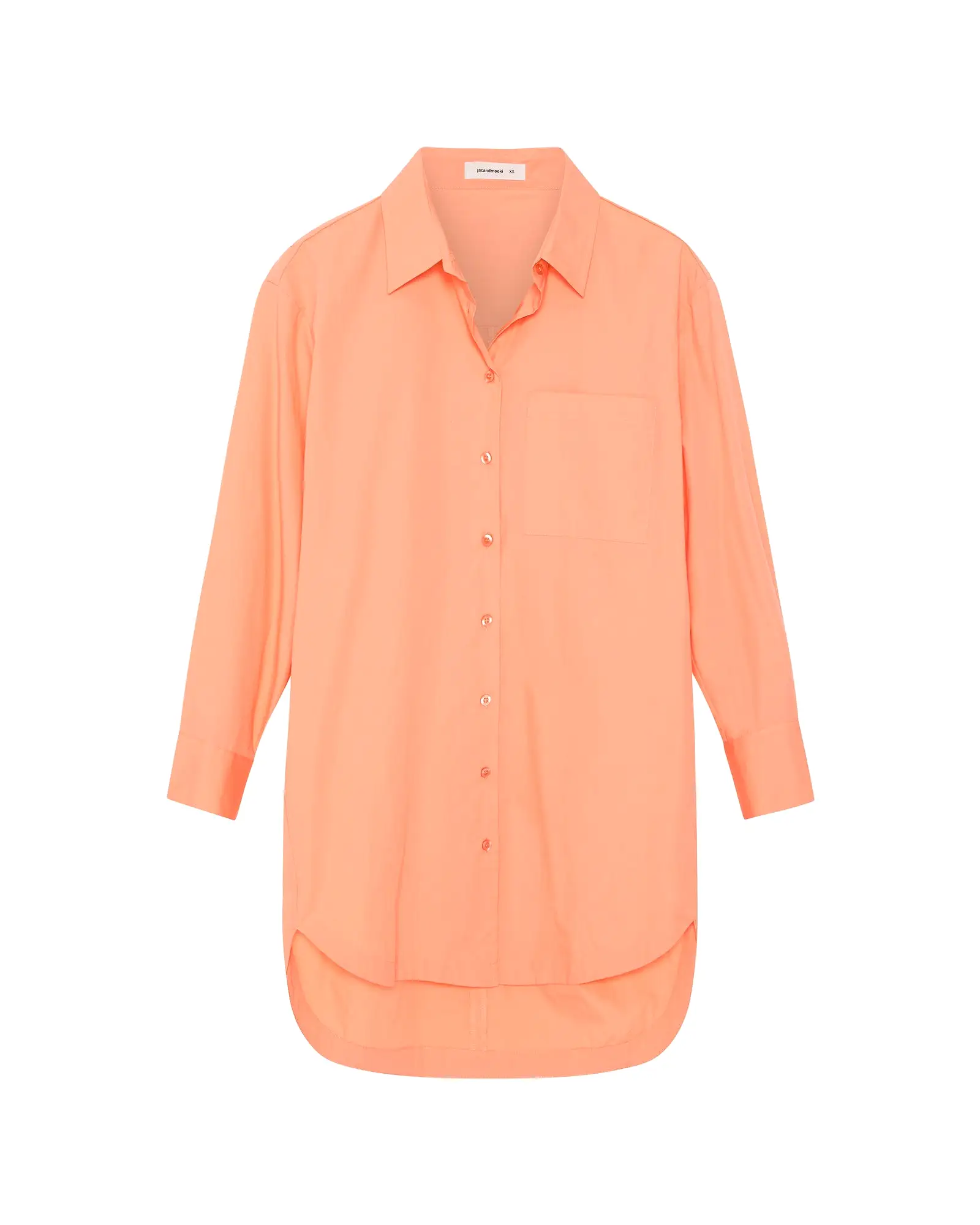 EVERYDAY SHIRT DRESS - PAPAYA PUNCH