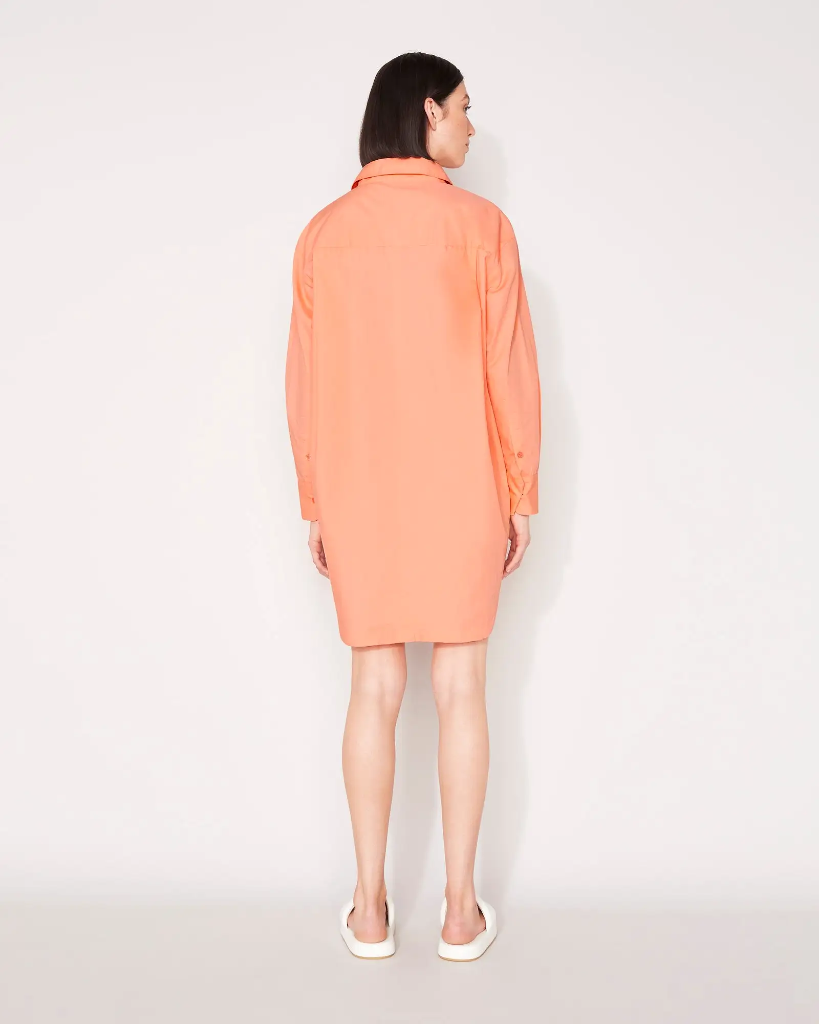 EVERYDAY SHIRT DRESS - PAPAYA PUNCH