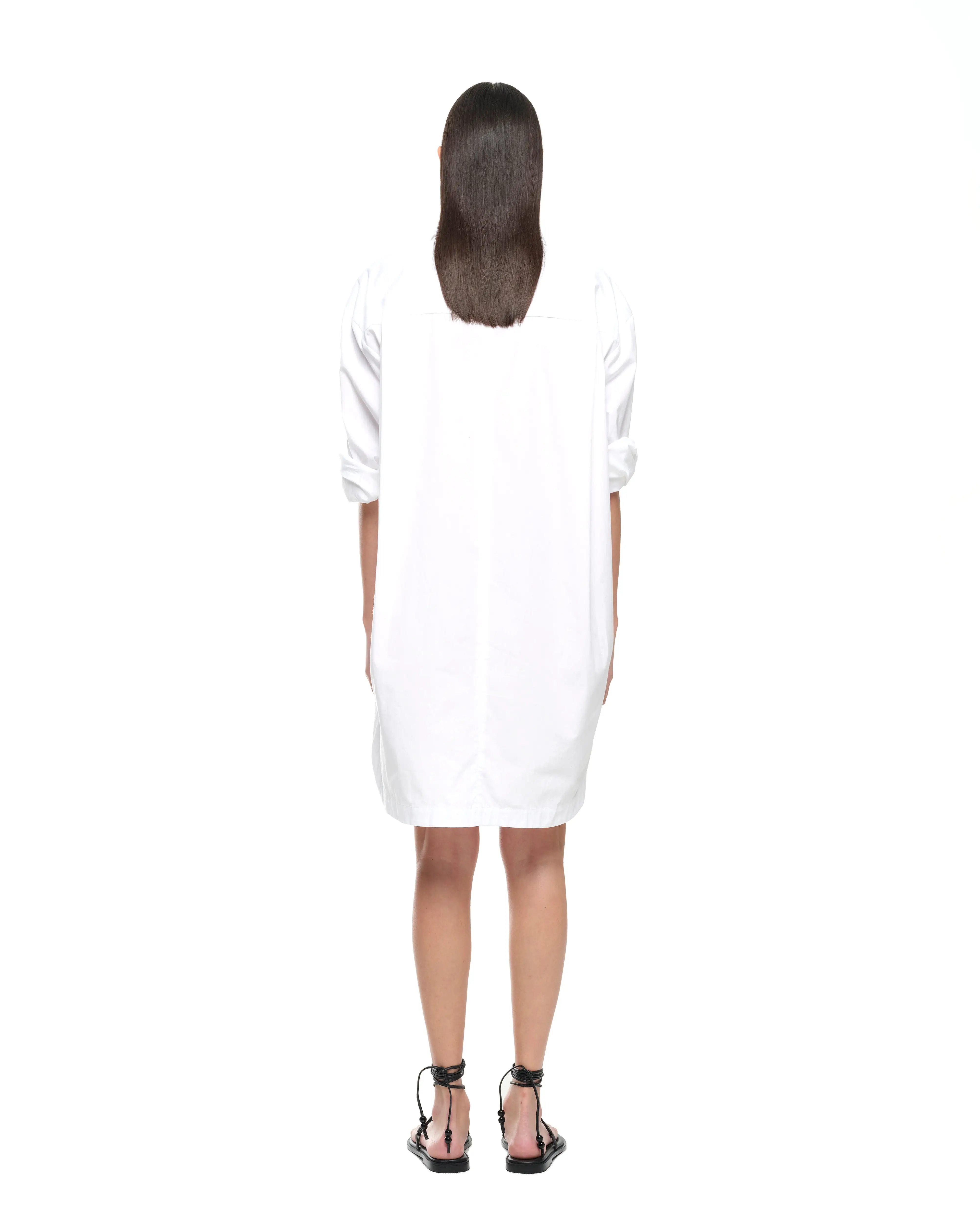 EVERYDAY SHIRT DRESS - WHITE