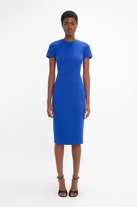 Fitted T-Shirt Dress In Palace Blue