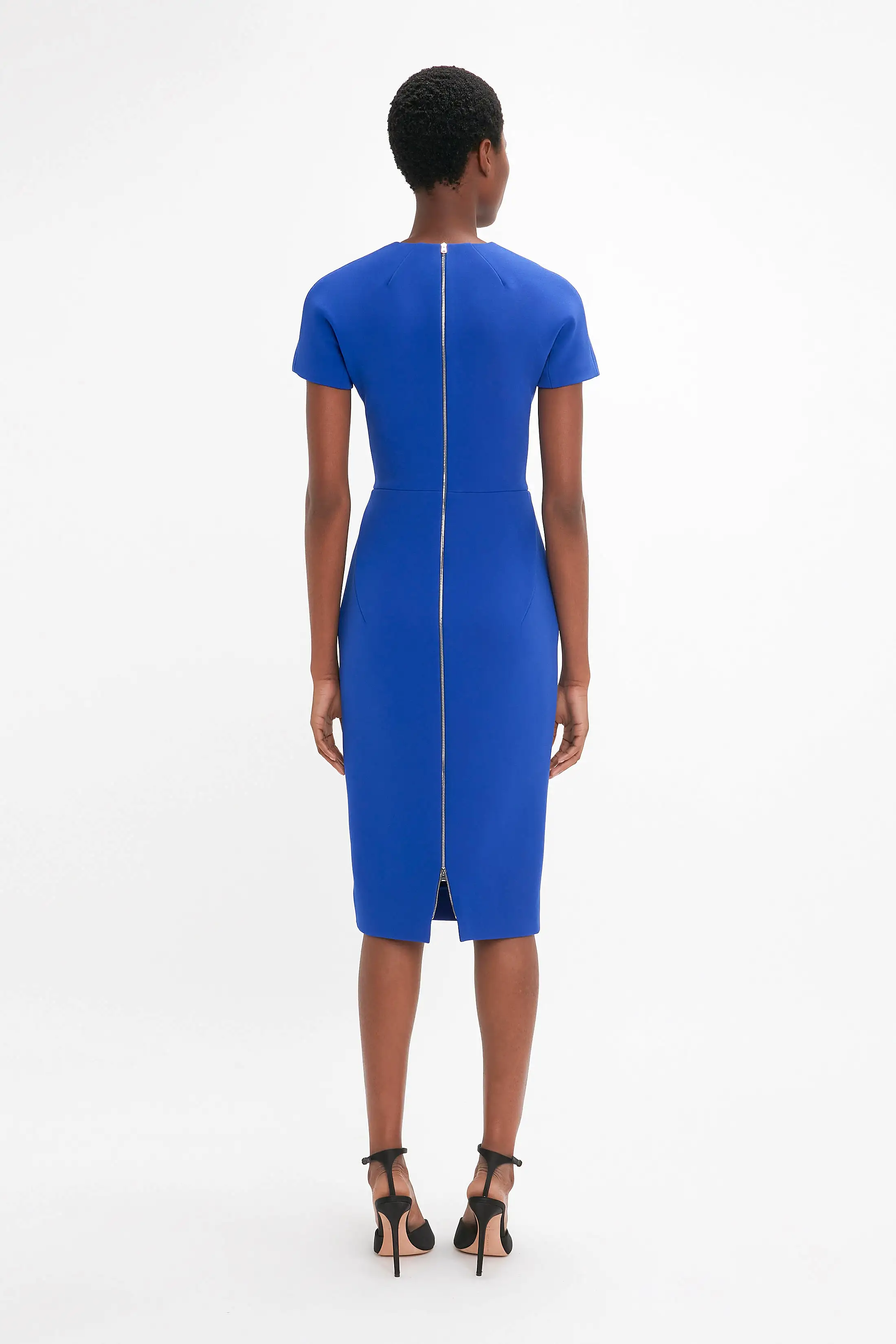 Fitted T-Shirt Dress In Palace Blue