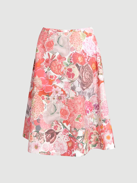 Floral Printed Midi Skirt