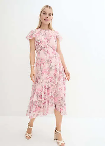 Flounced Floral Dress by bonprix | Look Again