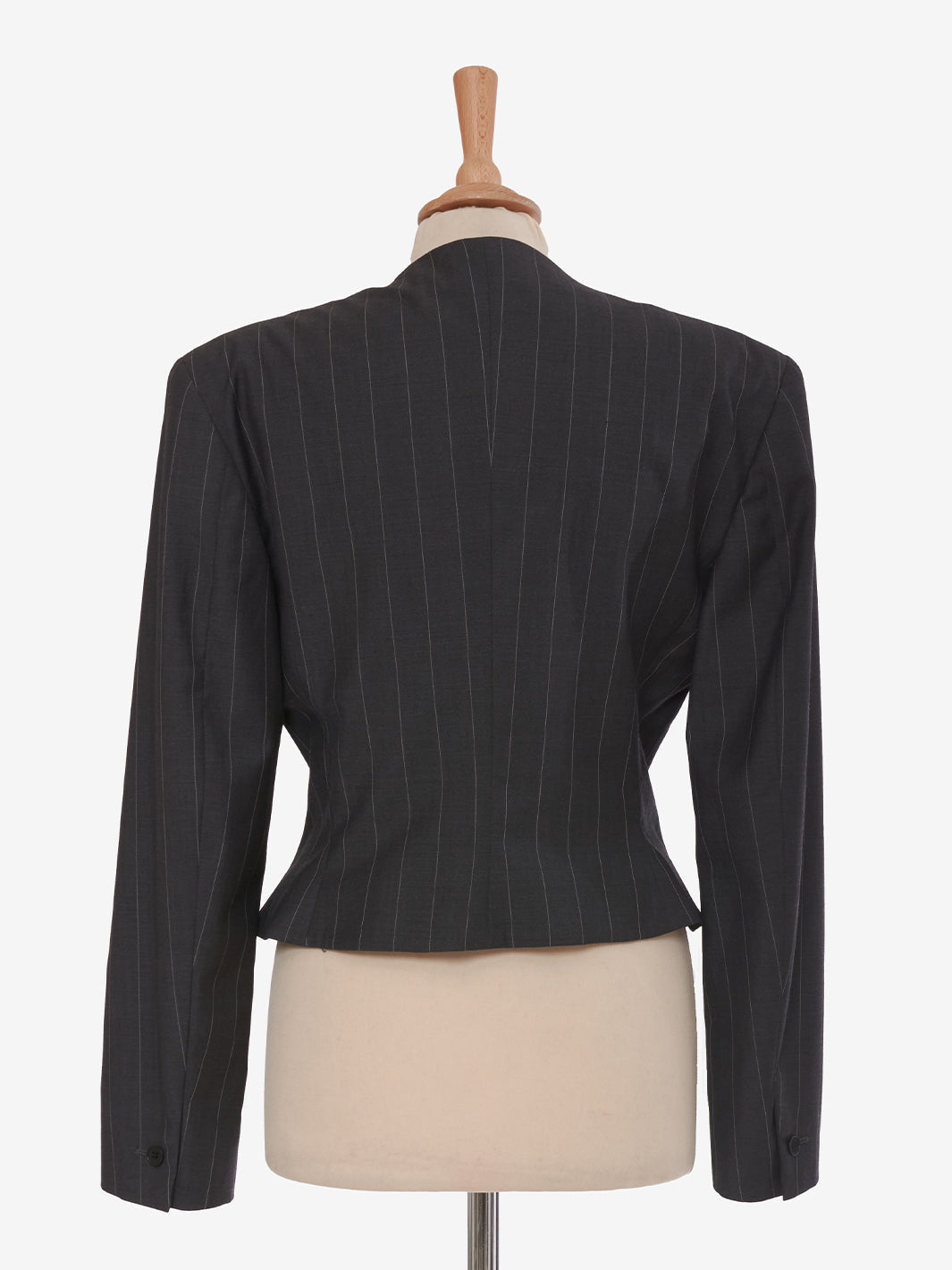 Gianni Versace grey wool pinstripe suit and jacket