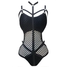 Gothic Fishnet Bodysuit