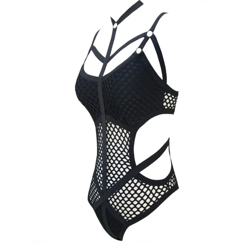 Gothic Fishnet Bodysuit