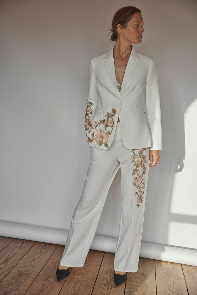 Gustav Stacie Blazer with embroidery 48206 Off White