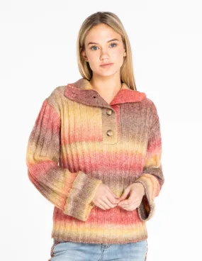 Henley Ombre Sweater