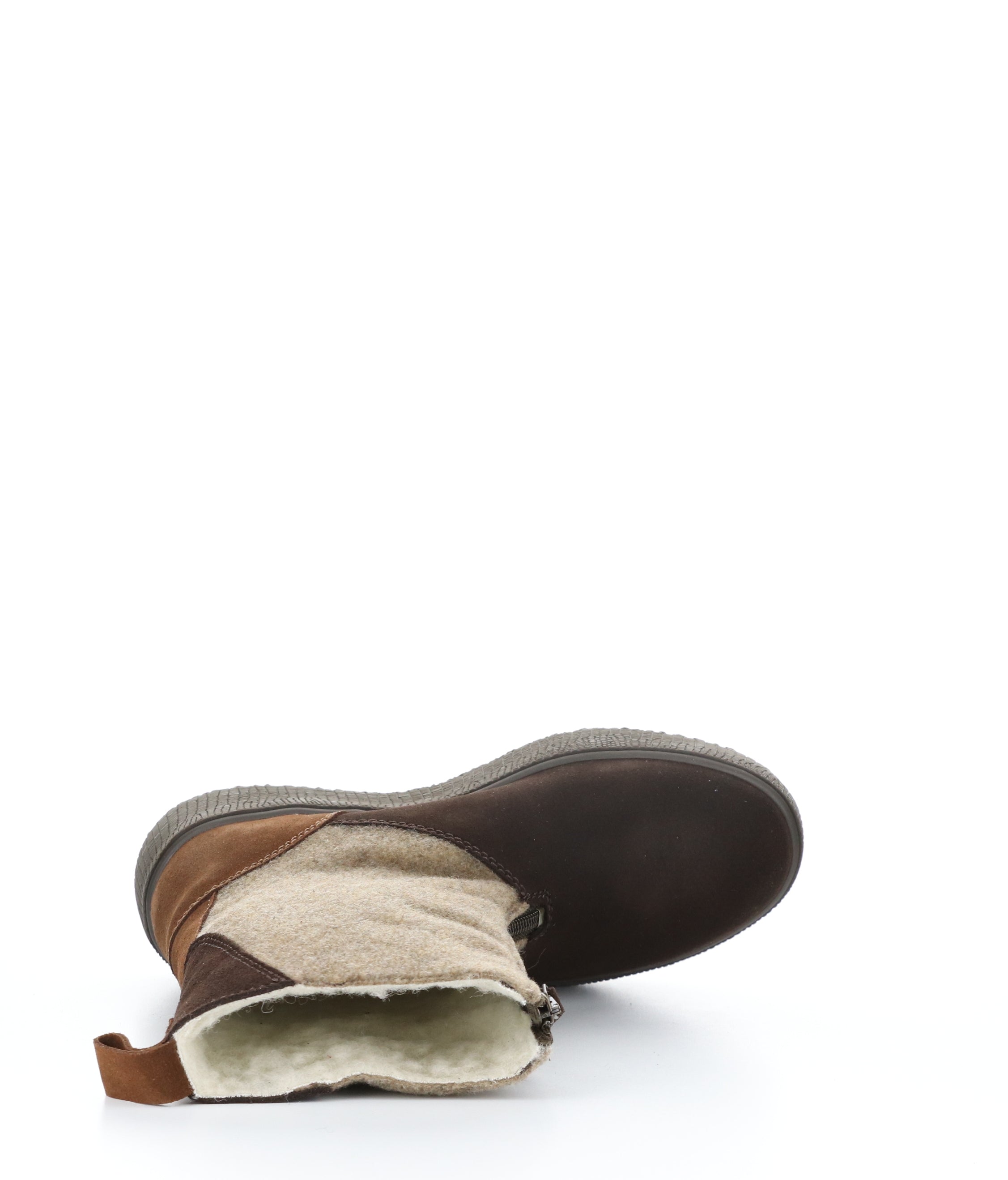 IGNITE COFFEE/BEIGE/NUT Round Toe Boots