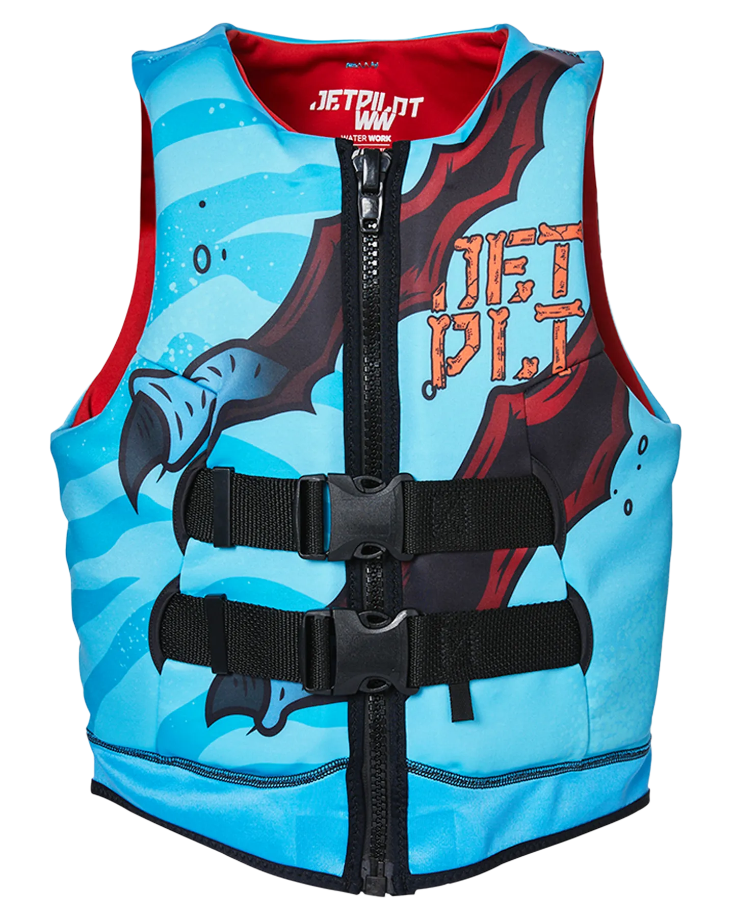 Jetpilot Boys Rex Youth Cause Neo Vest - Blue - 2024